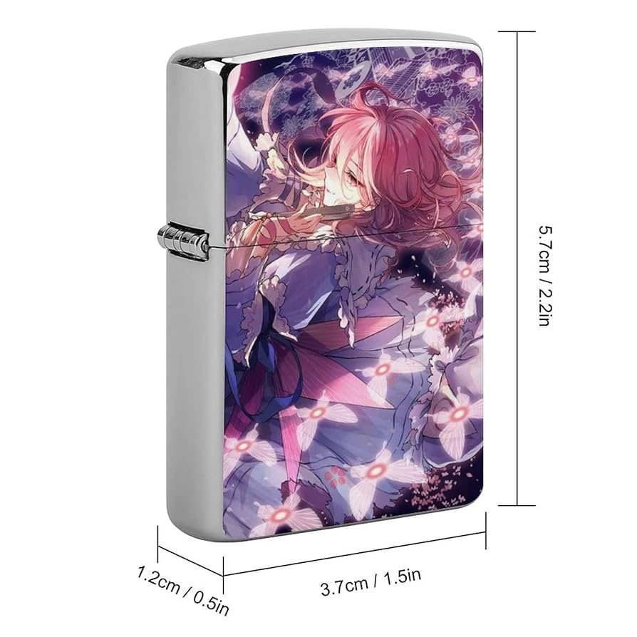 東方project 幽々子　美少女　オイルライター　zippo 風　TD3 東方project 幽々子 美少女 オイルライター zippo 風 TD3 - メルカリ